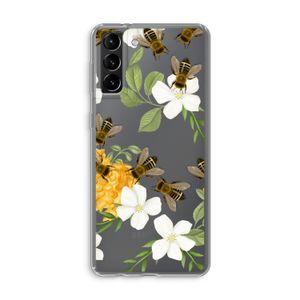 No flowers without bees: Samsung Galaxy S21 Plus Transparant Hoesje