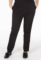 Yoek Trousers white piping MILANO | Zwart | Maat 40