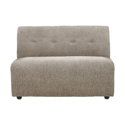 HKliving Vint bank middle 1,5-seat Sneak Beige