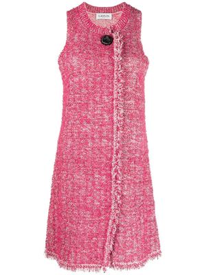 Lanvin robe courte à franges - Rose