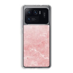 Roze marmer: Xiaomi Mi 11 Ultra Transparant Hoesje
