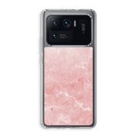 Roze marmer: Xiaomi Mi 11 Ultra Transparant Hoesje