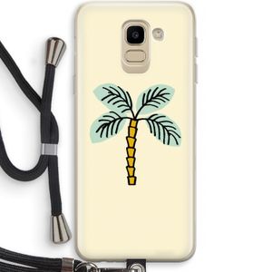 Palmboom: Samsung Galaxy J6 (2018) Transparant Hoesje met koord