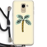 Palmboom: Samsung Galaxy J6 (2018) Transparant Hoesje met koord