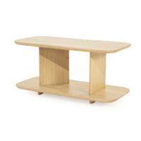 Eleonora Bijzettafel 'Ty' Eiken, 90 x 40cm, kleur Naturel