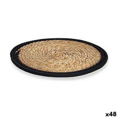 Placemat Gift Decor 89714 89714 Zwart Natuurlijk Natuurlijke Vezel 30 x 1 x 30 cm (48 Stuks)