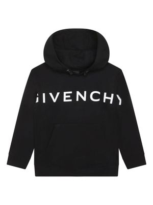 Givenchy Kids hoodie à motif d'étoiles - Noir