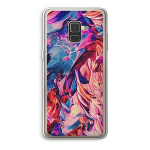 Pink Orchard: Samsung Galaxy A8 (2018) Transparant Hoesje