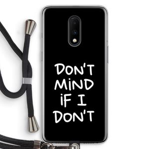 Don't Mind: OnePlus 7 Transparant Hoesje met koord