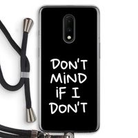 Don't Mind: OnePlus 7 Transparant Hoesje met koord
