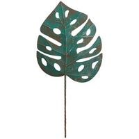 Wanddecoratie Monsterablad - groen - 104x47 cm - Leen Bakker