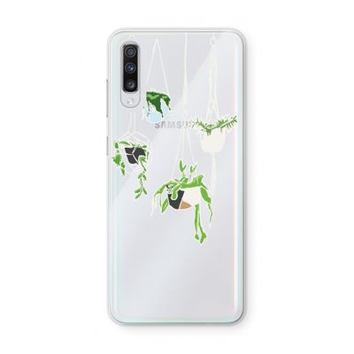 Hang In There: Samsung Galaxy A70 Transparant Hoesje
