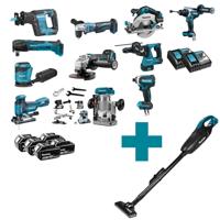 Makita DLX1122JX1 Accu Combiset 11-delig 18V 5.0Ah in Mbox