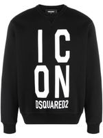 DSQUARED2 t-shirt en coton à logo Icon imprimé - Noir