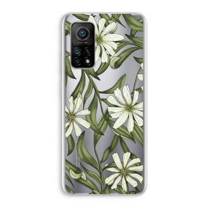 Wit bloemenpatroon: Xiaomi Mi 10T 5G Transparant Hoesje