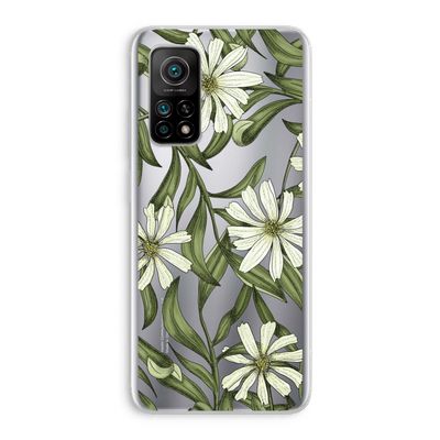 Wit bloemenpatroon: Xiaomi Mi 10T 5G Transparant Hoesje