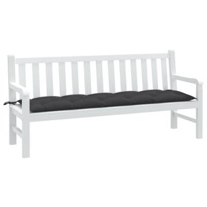 VidaXL Tuinbankkussen 180x50x7 cm stof gemêleerd antracietkleurig