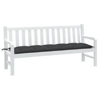 VidaXL Tuinbankkussen 180x50x7 cm stof gemêleerd antracietkleurig