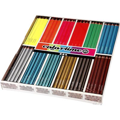 Creativ Company Driehoekige kleurpotloden - metallic en neon, 144st.