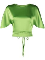 CONCEPTO haut crop à taille ceinturée - Vert