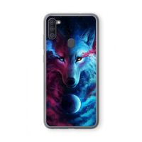 Where Light And Dark Meet: Samsung Galaxy A11 Transparant Hoesje