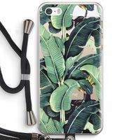 Bananenbladeren: iPhone 5 / 5S / SE Transparant Hoesje met koord