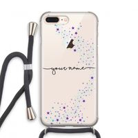 Sterren: iPhone 7 PLUS Transparant Hoesje met koord