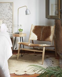Kave Home Kave Home Eider rond, hout beige,, 35 x 54 x 35 cm