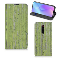 Xiaomi Mi 9T Pro Book Wallet Case Green Wood - thumbnail