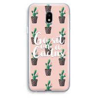Cactus quote: Samsung Galaxy J3 (2017) Transparant Hoesje