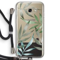 Tropical watercolor leaves: Samsung Galaxy A5 (2017) Transparant Hoesje met koord