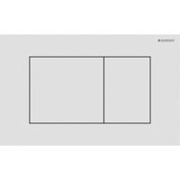 Geberit Drukplaat Sigma 40, 2-toets Square RVS Mat Wit