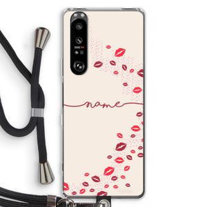 Kusjes: Sony Xperia 1 III Transparant Hoesje met koord