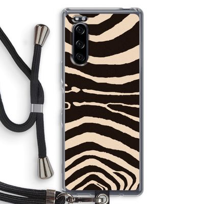 Arizona Zebra: Sony Xperia 5 Transparant Hoesje met koord