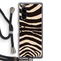 Arizona Zebra: Sony Xperia 5 Transparant Hoesje met koord