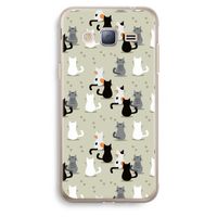 Katten: Samsung Galaxy J3 (2016) Transparant Hoesje Katten: Samsung Galaxy J3 (2016) Transparant Hoesje