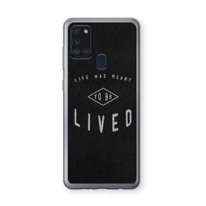 To be lived: Samsung Galaxy A21s Transparant Hoesje
