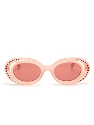 Marni Eyewear lunettes de soleil ovales Zion Canyon - Rose