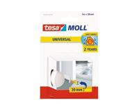 Tesa Tochtband - binnendeur - 1m x 38mm op rol - wit