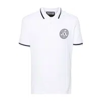 Versace Jeans Couture V-Emblem Polo Heren Wit - Maat S - Kleur: Wit | Soccerfanshop - thumbnail