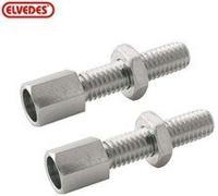 Elvedes Pot stelbout m6 messing (p15)
