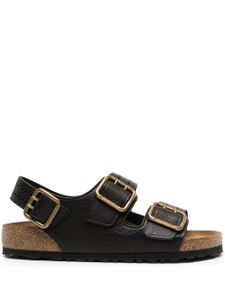 Birkenstock sandales Milano en cuir - Noir