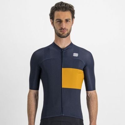 Sportful Snap fietsshirt korte mouw blauw heren XL