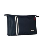 Traveller Toilettas sport stripes donkerblauw 30cm x 19.5cm