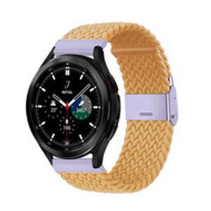 Braided nylon bandje - Geel - Samsung Galaxy Watch 4 Classic - 42mm / 46mm