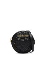 Love Moschino mini sac à bandoulière matelassé - Noir