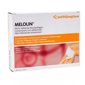 Melolin Kp Ster 10x10cm 10 66030261