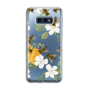 No flowers without bees: Samsung Galaxy S10e Transparant Hoesje