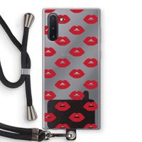 Lips: Samsung Galaxy Note 10 Transparant Hoesje met koord