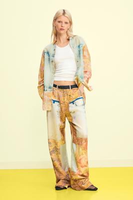 Hybride denim blouse - YELLOW - L Hybride denim blouse - YELLOW - L